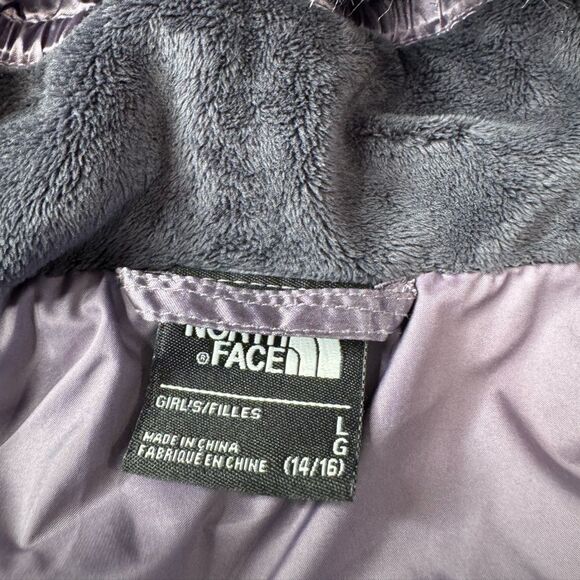 The North Face 550 Gotham 2.0 Down Puffer Jacket Girls Medium Purple Hoodie L - Picture 3 of 16